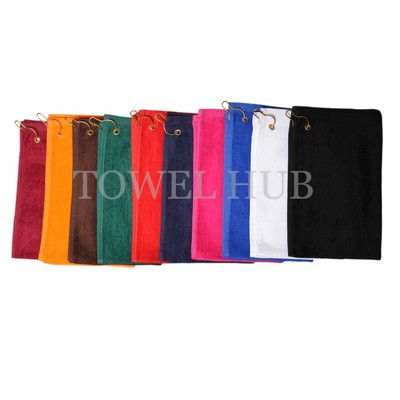 16x26 - Corner Grommet Blank Golf Towels 100% Cotton